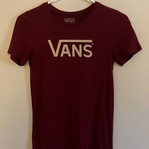 Vans Burgundy Short Sleeve Tee
